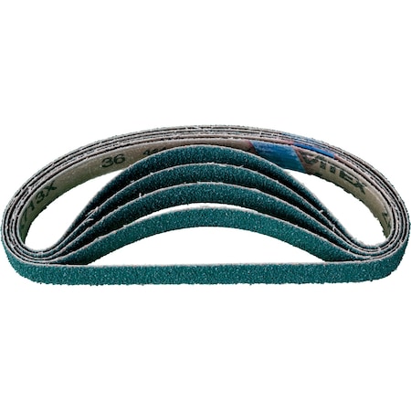 Pferd Coated Belt, Zirc, 3/4"x18", 36 Grit, 3/4" W, 18" L, Coated, Zirconia Alumina, 36 Grit 49740